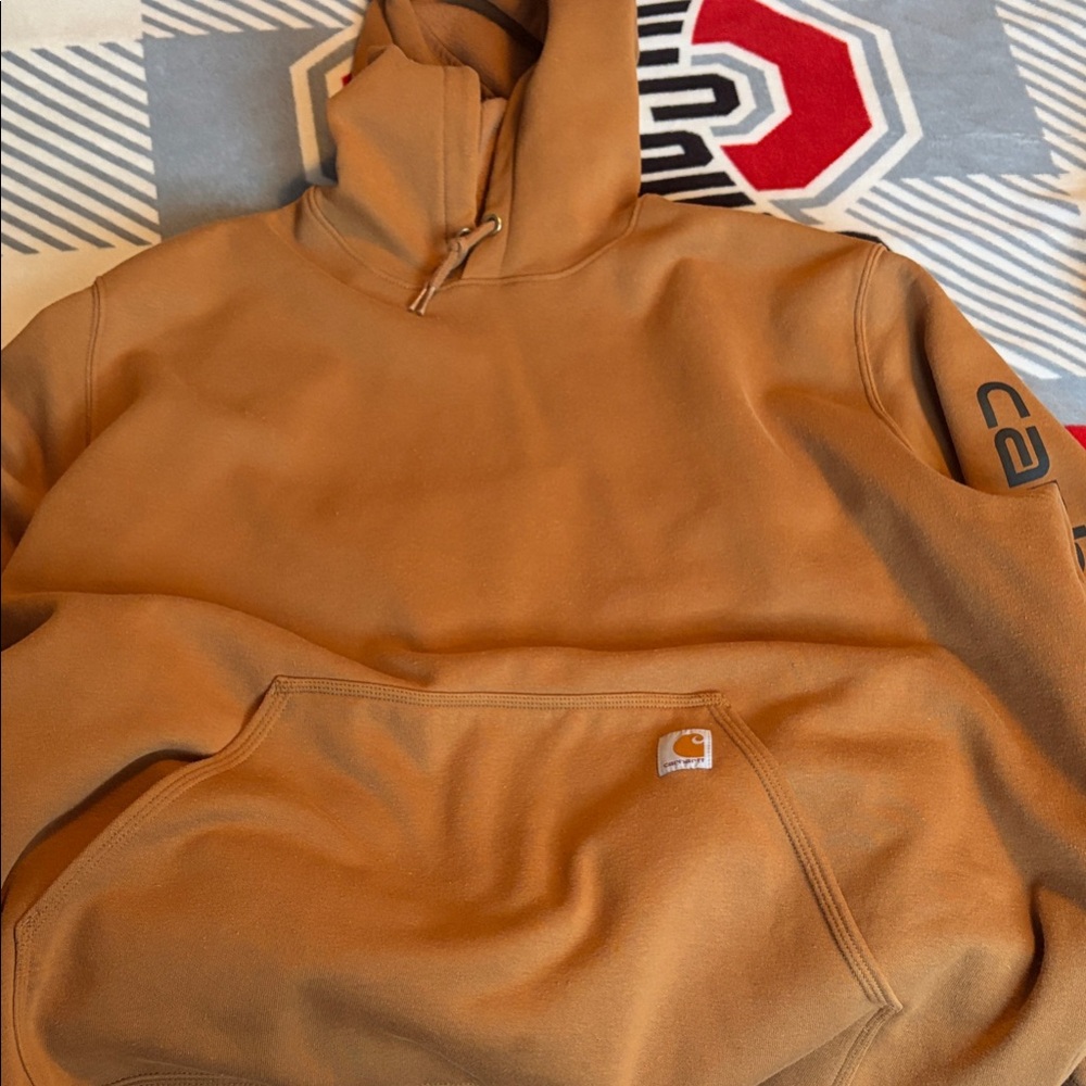 Carhartt Tan Pullover Hoodie